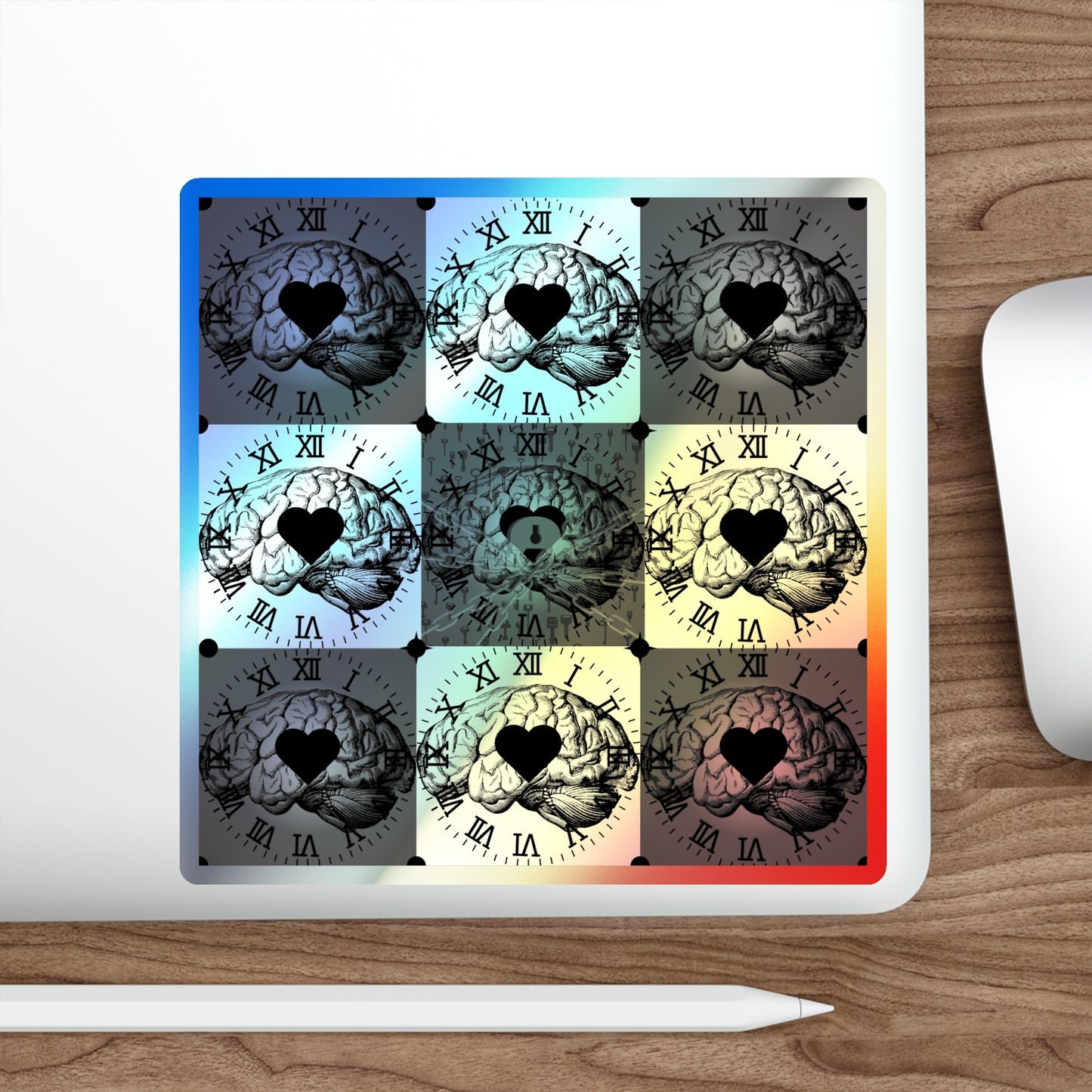 "Lexical Keys" Holographic Sticker