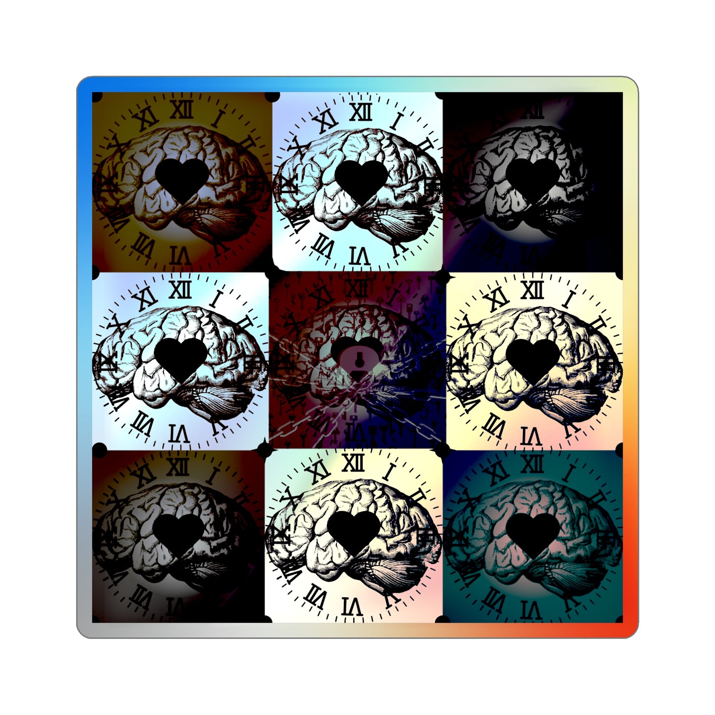 "Lexical Keys" Holographic Sticker