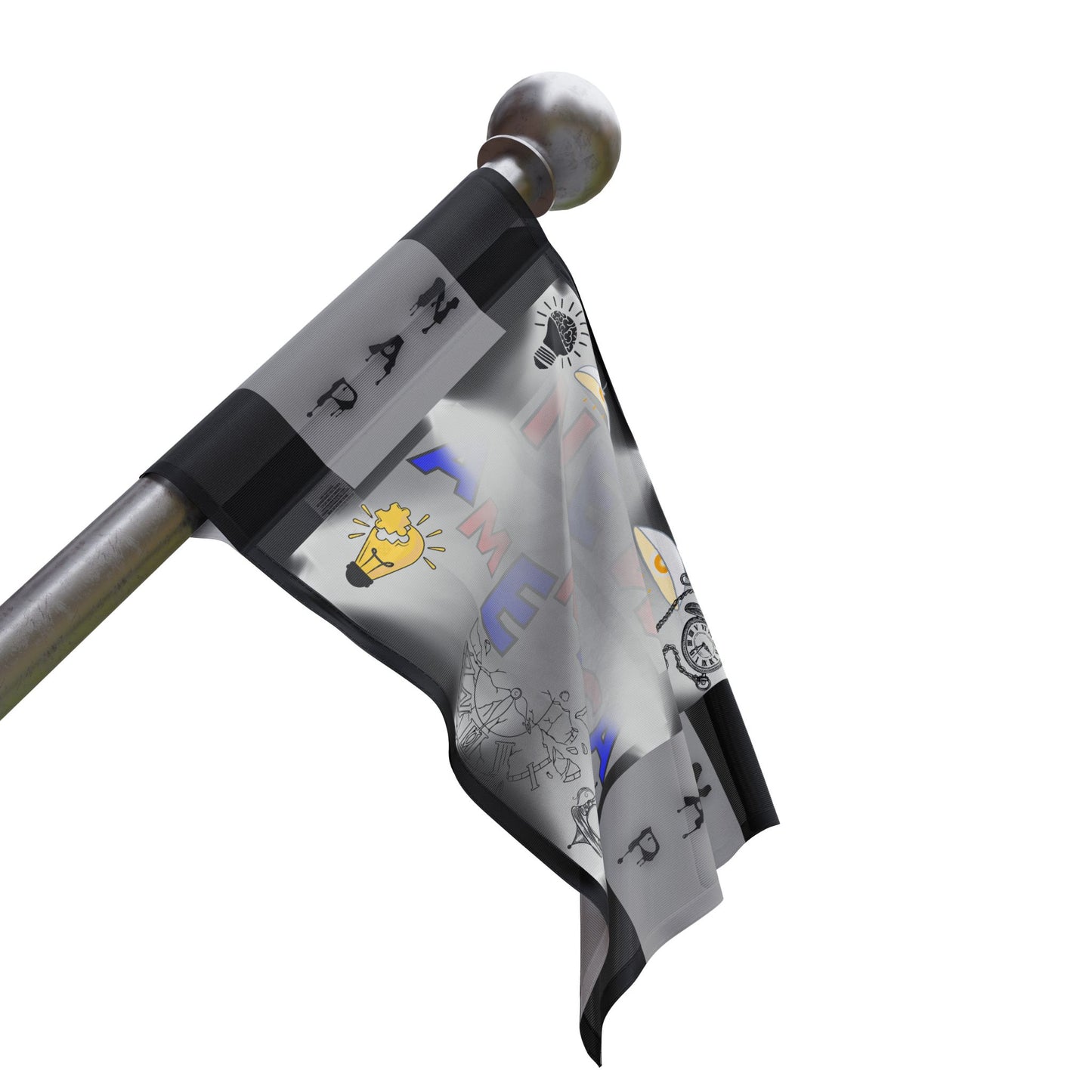 New American Party Flags