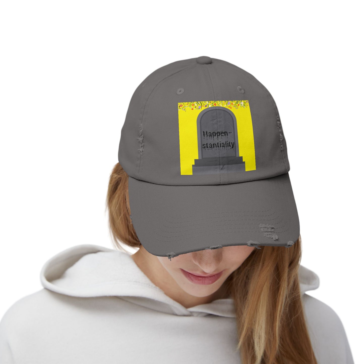 unisex distressed CAP
