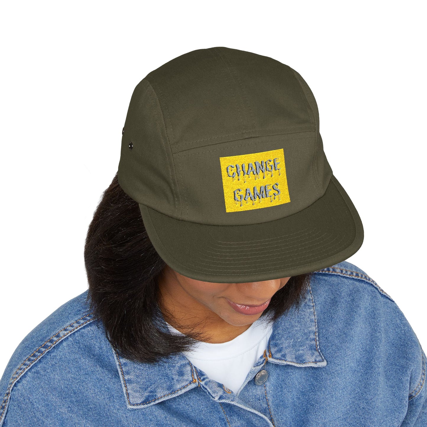 Embroidered 5 Panel Cap