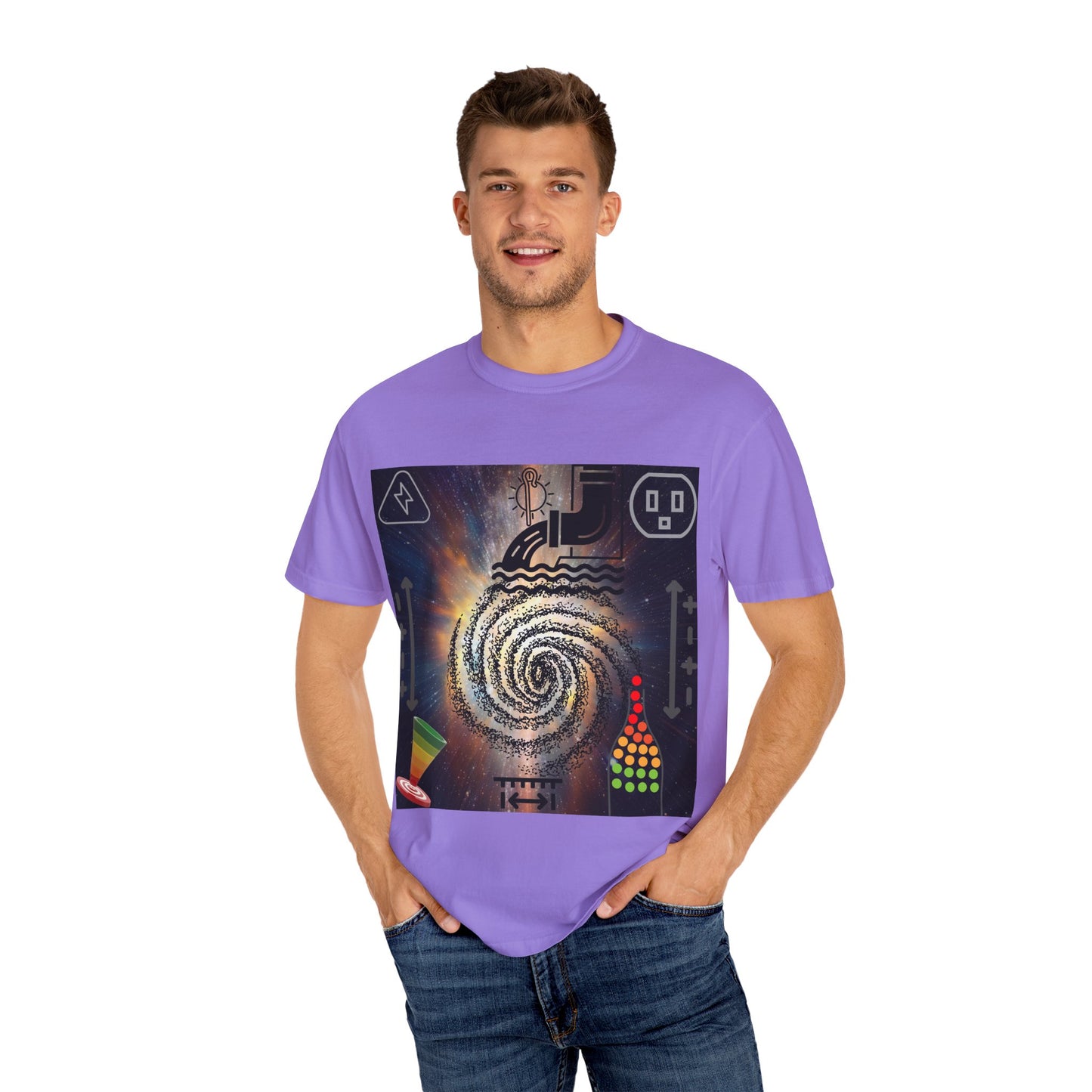 'big bangs' unisex garment-dyed T-shirt