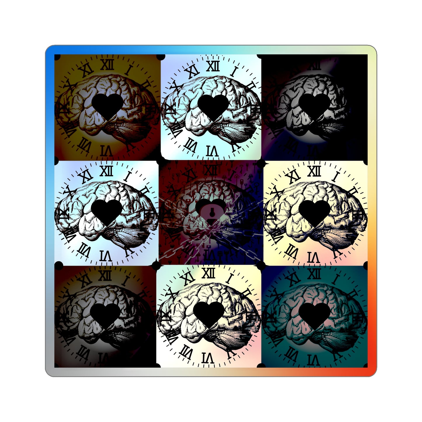 "Lexical Keys" Holographic Sticker