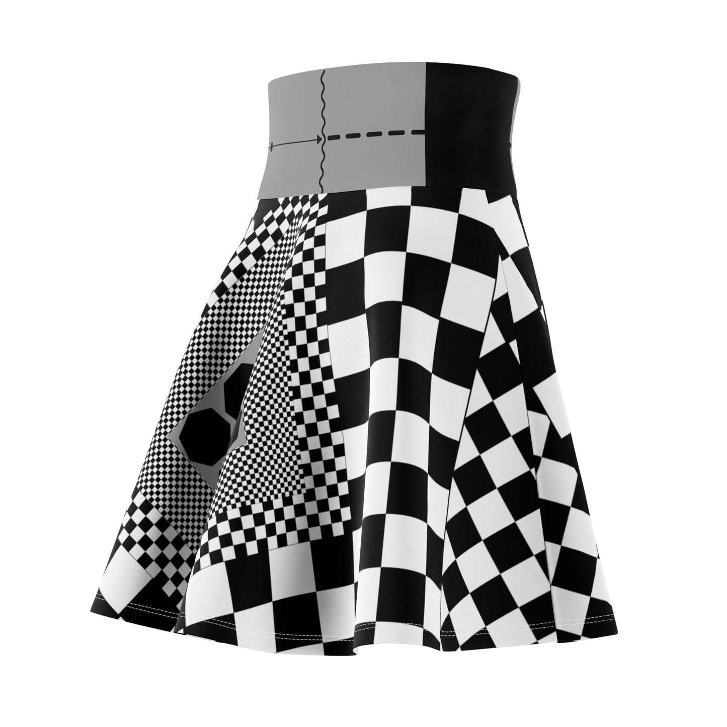 Monochrome Polyludology Women's Skater Skirt