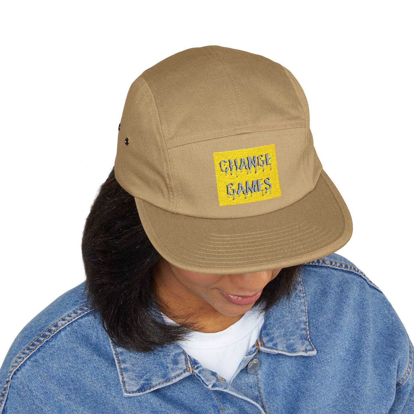 Embroidered 5 Panel Cap