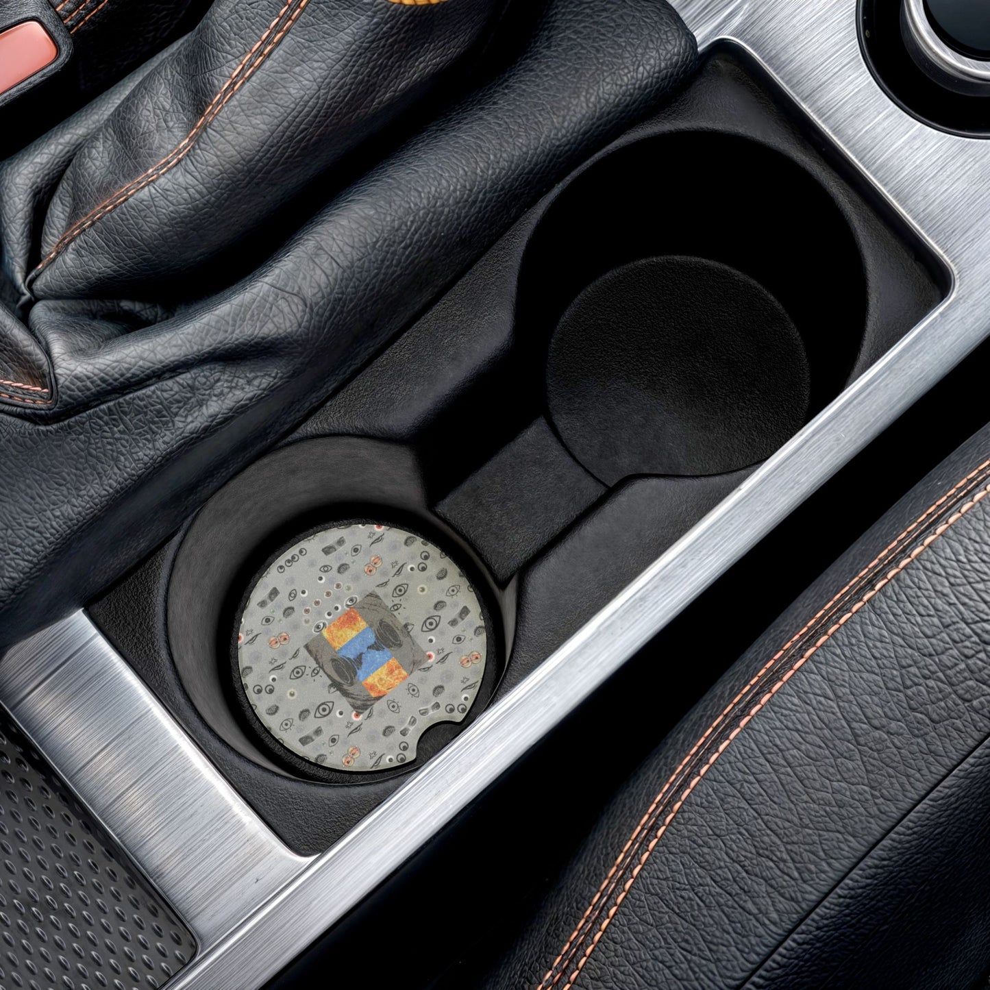 Ojos Locos Soapstone Car Coaster