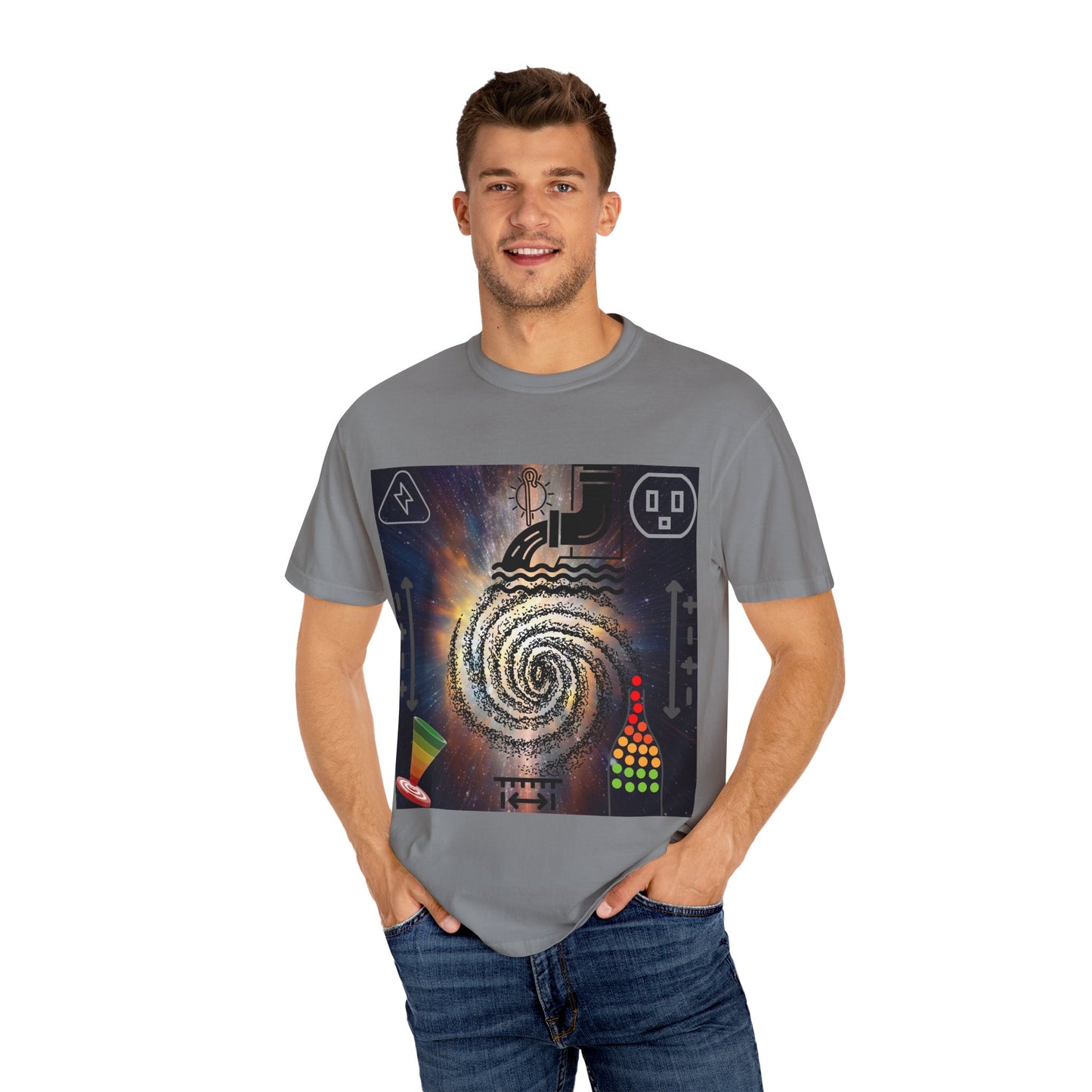 'big bangs' unisex garment-dyed T-shirt