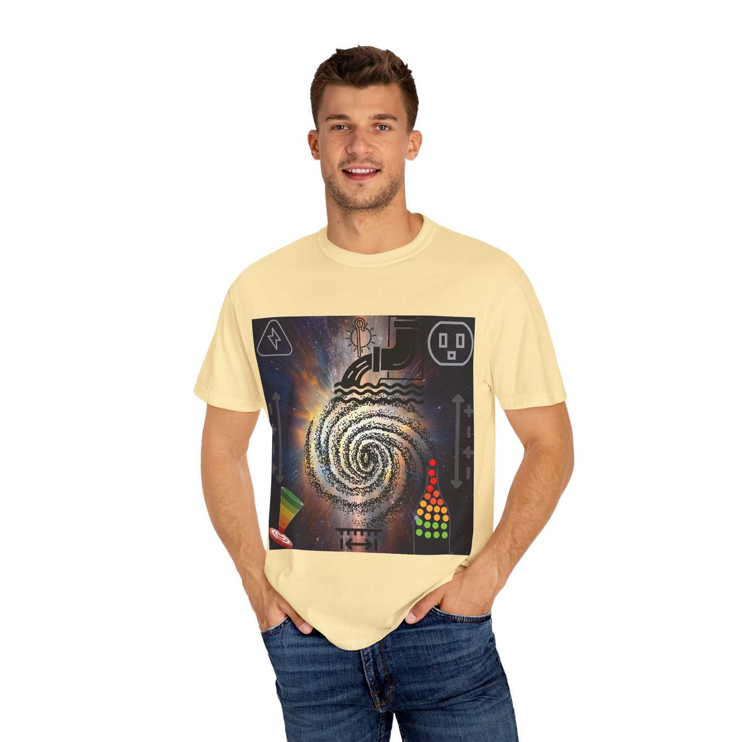 'big bangs' unisex garment-dyed T-shirt