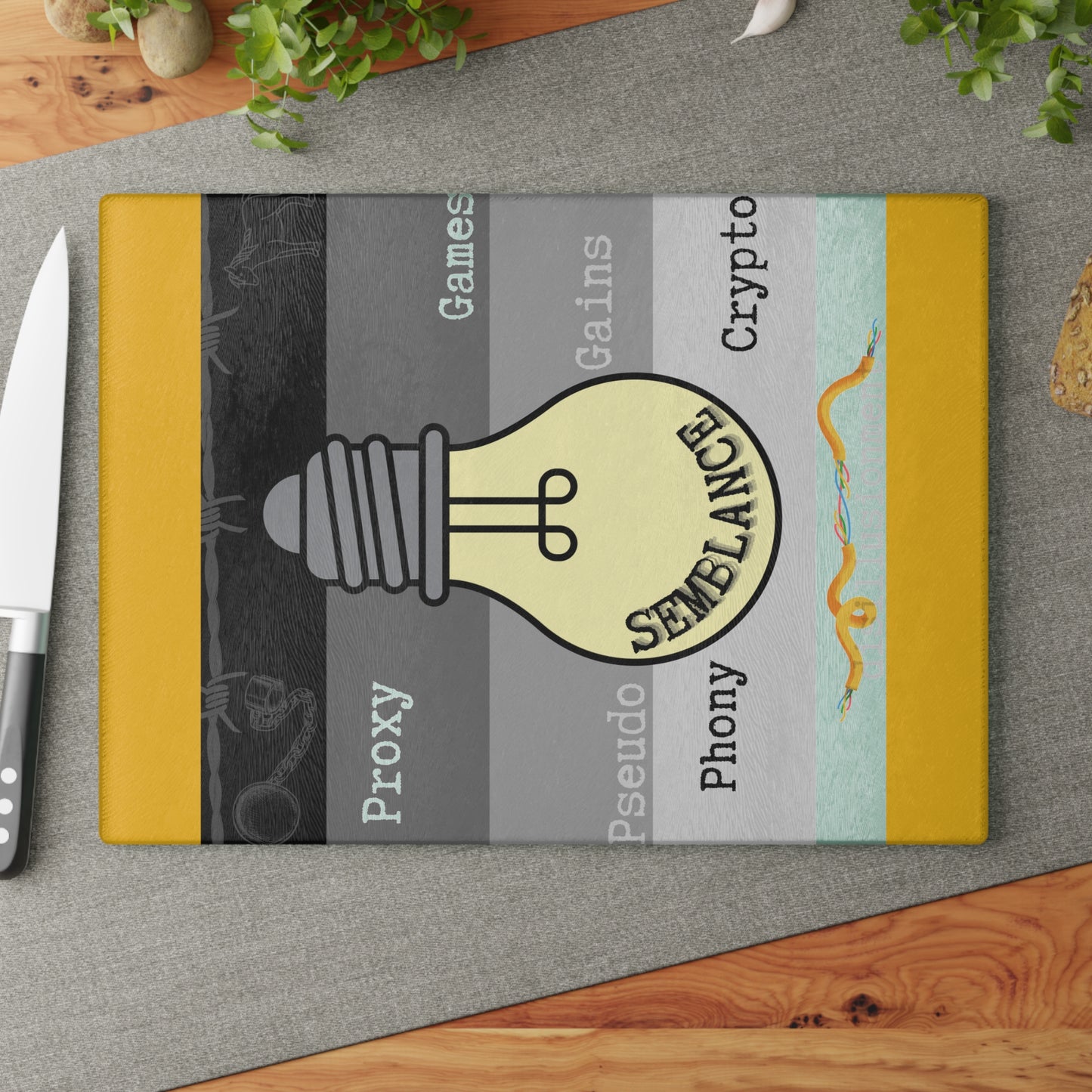 semblant glass cutting board