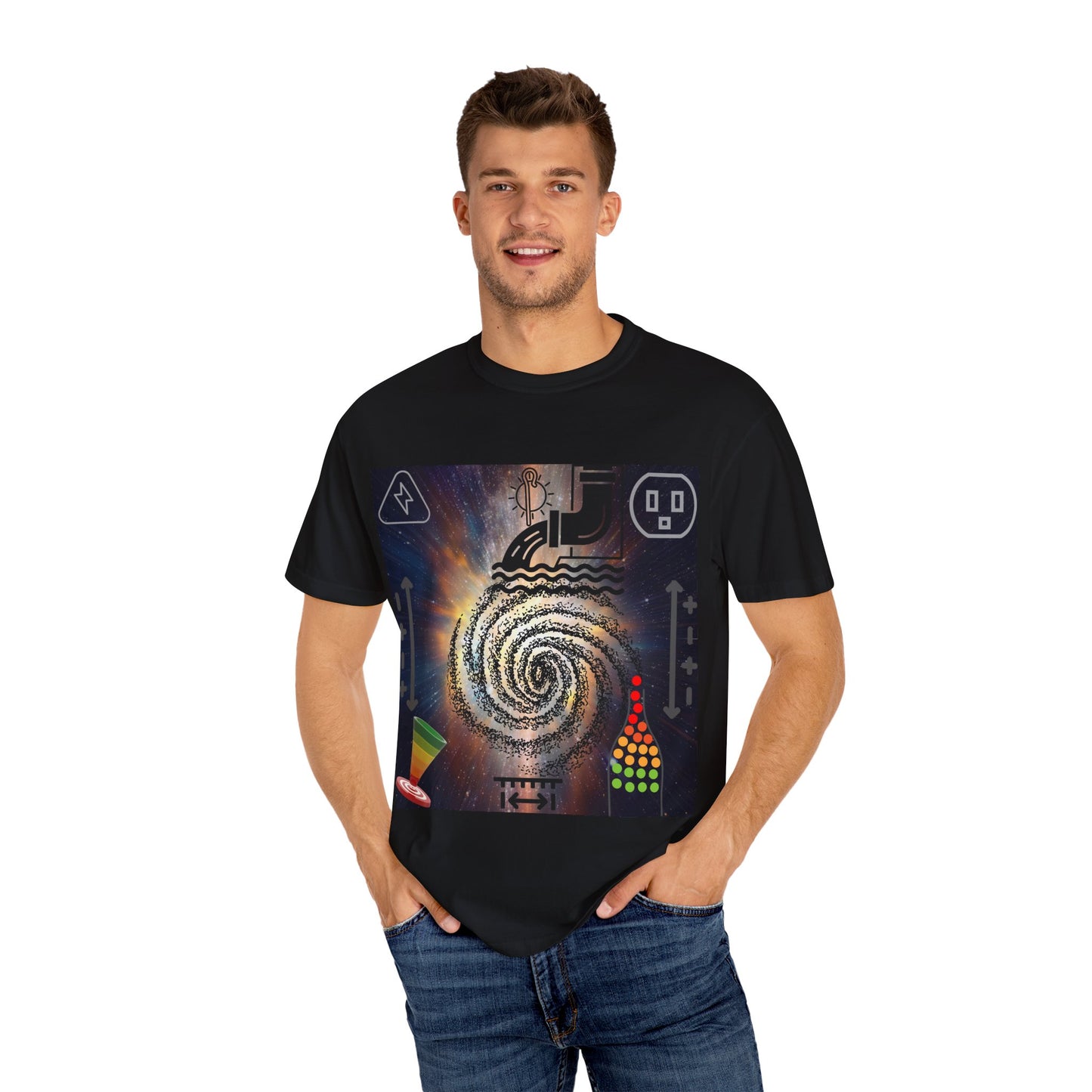 'big bangs' unisex garment-dyed T-shirt