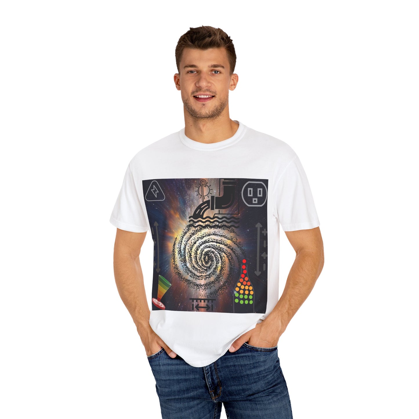 'big bangs' unisex garment-dyed T-shirt