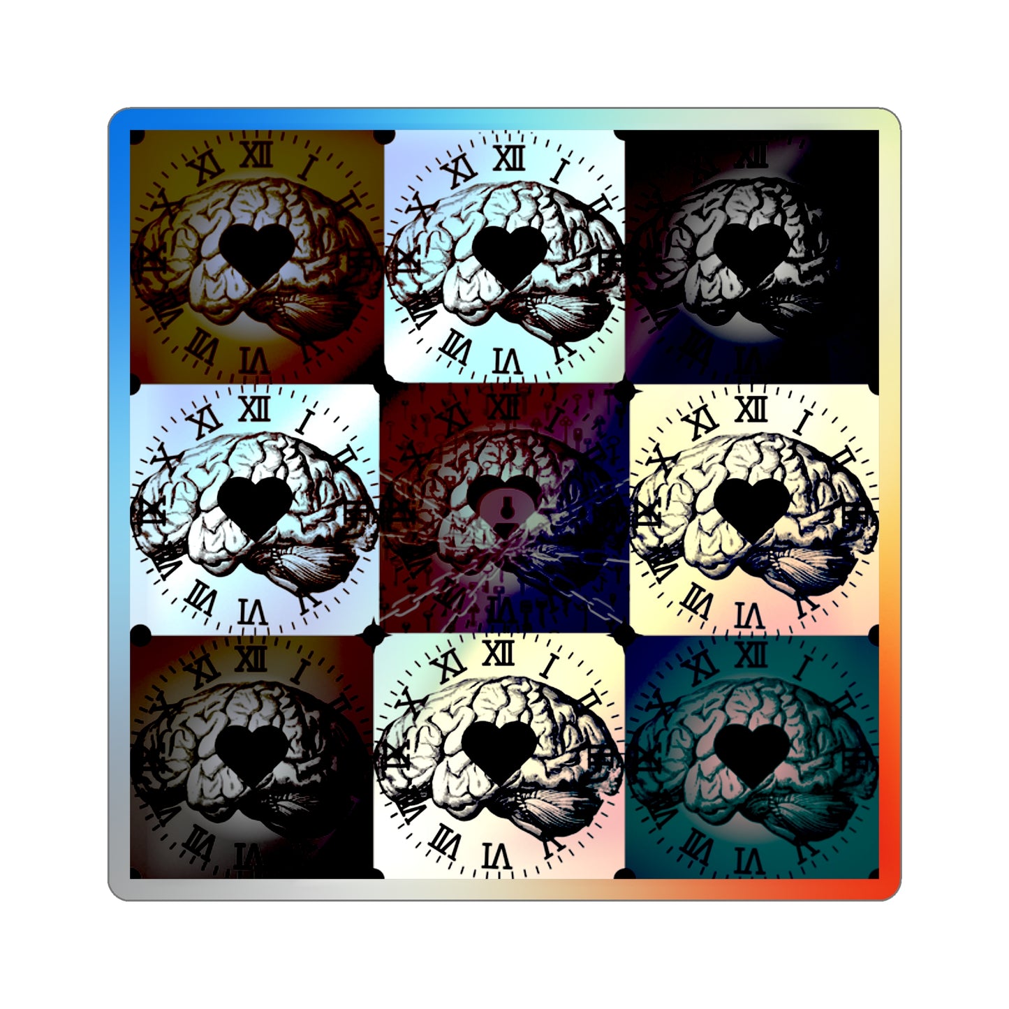 "Lexical Keys" Holographic Sticker