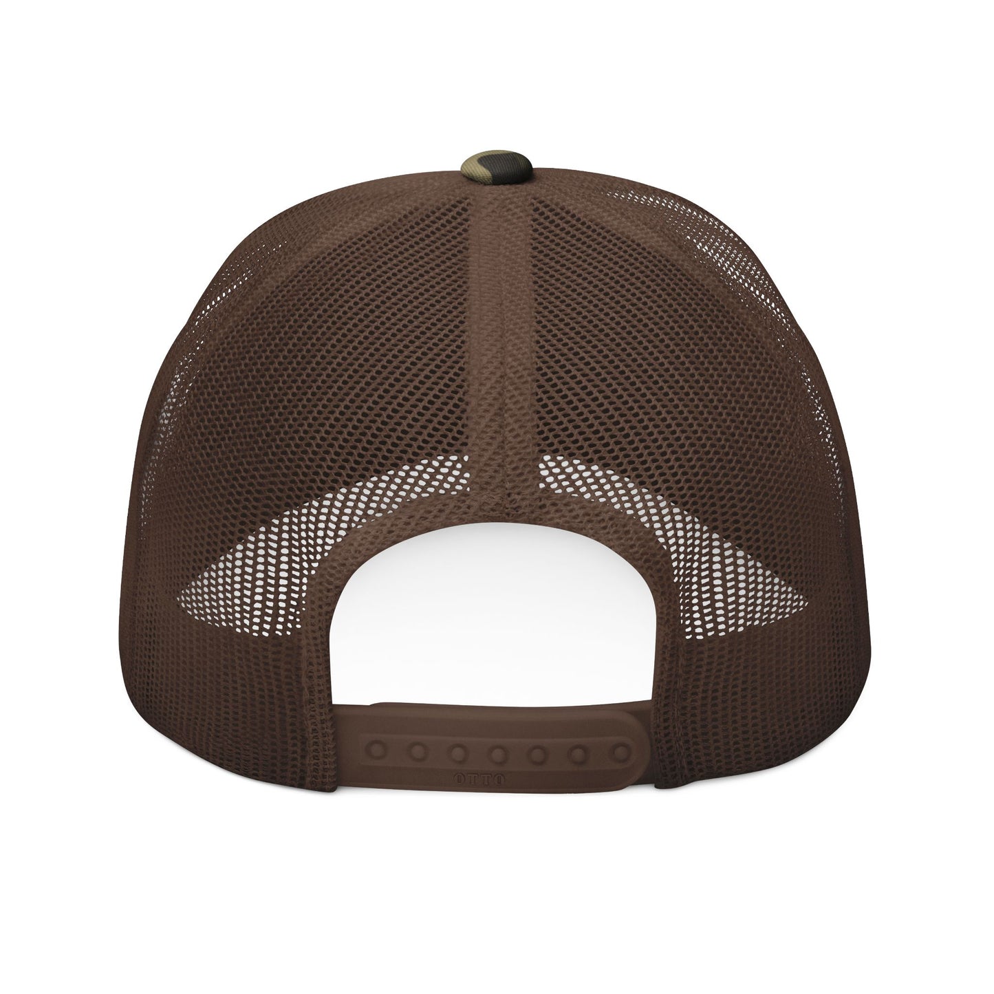 "axes not axes' camo trucker hat