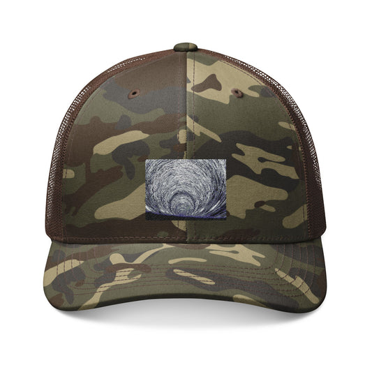 heavenly enlightenment leapt (contemporary bodhisattva camo trucker hat)